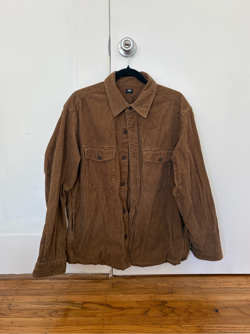 brown corduroy button up jacket